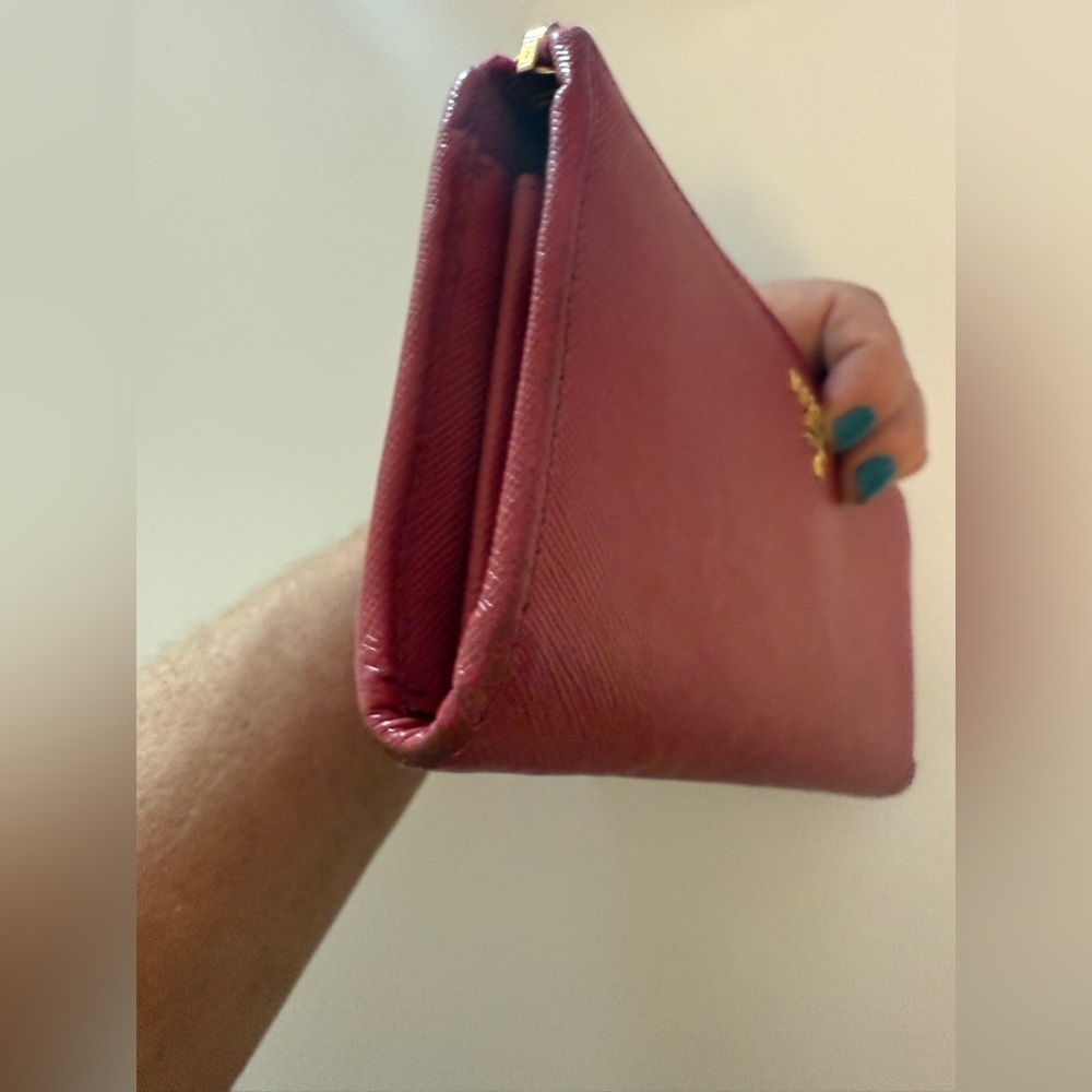 Prada Saffiano Leather Zip-Around Long Wallet – Pink Authentic - Picture 15 of 16